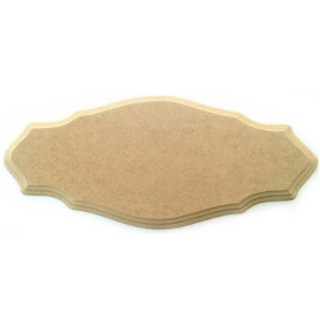 Πλακέτα MDF Οβάλ 19x10cm